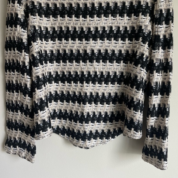 St. John NWT Women's Advik Button Front Jacket Black/Cream/White Luxury Size 6 - Picture 11 of 16